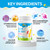 ChiQwench 500 MG Calcium Supplement with Vitamin D3 & K2, Zinc, Magnesium & Prebiotics. Kids Vitamins for Kids' Height. Bone Strength, High Absorption, Orange Chewables, Non-GMO, Gluten Free, 60 Tabs