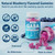 GABA Gummies 500 mg - Sugar-Free Calm Gummies with L Theanine, 5-HTP, Vitamins D3, B12, Ashwagandha, Melatonin-Free for Brain Calm, Mood, Zzz Better, GABA Supplement for Adult, Blueberry Flavor, 1Pack
