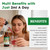 Liquid Collagen for Women, GLP Friendly 10-in-1 Multi Collagen Trim & Glow with Hyaluronic Acid Biotin Green Tea & ACV, Hydrolyzed Collagen Burn Drops for Digestive Gut Skin Health & Hair Growth