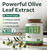 Super Strength Olive Leaf Extract Capsules - Vegan Non-GMO 750mg Olive Extract with 20% Oleuropein Antioxidant Supplement for Immunity Skin and Heart Health Support - Made in The USA (2 Month Supply)