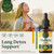 HERBAMAMA Mullein Drops for Lungs - Vegan Lung Cleanse with Mullein Leaf Extract, Echinacea Tincture & Licorice - Non-GMO, Alcohol & Sugar-Free Respiratory Support Supplement - 28-Day Supply