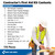 First Aid Only 9302-25M 25-Person Contractor's First Aid Kit for Home Renovation, Job Sites, and Construction Vehicles, 178 Pieces, White