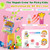 Toddlers 2-3 & Kids 4+ Picky Eater Vitamins with Iron, for Minors Aged 2-17, Children Teens Multiviamin Supergreen Filled Gummies, Methylated B6, B9,B12, Fruits + Veggies + Mushroom, Sugar Free