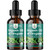 Organic Oregano Oil Drops - Concentrated Liquid Oregano with Carvacrol 60% for Digestion & Immune Support - Liquid Herbal Extract Tincture for Immune Strength & Healthy Intestines - 1 Fl Oz (2 pack)