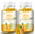 Aouewnk 2 Packs 100MG Iron Supplements Gummies for Women & Men - Contains Vitamin C, A, B - Suitable Adults & Kids, Iron Deficiency, Immune & Energy Support, Pineapple Flavor, Non-GMO, 120 Counts