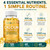 TheraSuva Extra Strength 4-in-1 Calcium 600mg + Vitamin D3 5000iu + K2 + B12 Natural Supplement Complex for Bone and Immune Health, 2 Month Supply, 120 Softgels