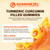 Turmeric Gummies 1000mg w/MCT Oil C8 C10, Organic Antioxidant, Turmeric Curcumin Supplement with Black Pepper Extract, Support Comfort, Boost Energy, Ultra Absorption, Sugar Free, 60 Cts