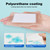 40Pcs Silicone Foam Dressing 4x4 Gentle Border, Waterproof Silicone Bandages for Wounds Care, Bed Sore Patches, Super Absorbent Wound Dressing, Self Adhesive Pressure Sore Pads