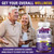 Uarkendos 2 Packs 3000MG Glucosamine Chondroitin Gummies with MSM & Elderberry Extra Strength - Joint Support, Antioxidant Immune Support Supplement for Adults, Men & Women - 120 Blueberry Gummies