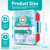 General Medi 420 Pieces Professional First Aid Kit - HardCase First Aid Box - Contains Premium Medical Supplies for Travel, Home, Office, Vehicle, Camping, Workplace & Outdoor