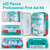 General Medi 420 Pieces Professional First Aid Kit - HardCase First Aid Box - Contains Premium Medical Supplies for Travel, Home, Office, Vehicle, Camping, Workplace & Outdoor