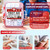 TLIEAO 400 Pieces All-Purpose First Aid Kit - Organized Dual-Layer Wall - Professional Medical Kit for Home, Car, Camping, Travel, Office, Outdoor, Business & Sports