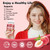 2PCS Iron Supplement for Women & Men Gummies, Multivitamin Blood Builder Iron Supplement with Folate Vitamin C B12 B6 Zinc for Adults & Kids - Energy Support - Peach Flavor, Vegan 120 Gummies