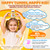 Kids Probiotic + Prebiotic Fiber Gummies 5G, 12 Billion CFU Probiotic & Veggie Fruit Fiber, w/ Organic Inulin, Methyl B12 B6 D3 C, Lutein for Children's Digestive & Gut, Immune Health, Sugar Free,60Ct