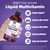 Liquid Multivitamin for Hair Formula | Biotin 2500mcg | Healthy Hair Habits | Clinically Tested for Thicker Hair & Skin Elasticity for Women | Ages 18+ | 16 Fl Oz (Blueberry Pomegranate Flavor)