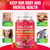 Calcium Gummies 1000mg with Vitamin D3 K2 & B Complex, Potassium, Calcium Magnesium Zinc Gummies for Bone, Muscle, Mood and Immunity - Vegan, Non-GMO, Strawberry Flavor 120 Count