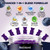 Glycine Gummies for Sleep, Glycine 3g Supplements with NAC, Magnesium Glycinate, L-Theanine, GABA, L Tryptophan, B6 for Relax, Nerve & Brain, Melatonin Free, Sugar Free, Vegan, Blueberry Flavor, 60 Ct