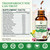 GORNVB Lymphatic Drainage Drops, Lymphatic Drainage Supplements with Echinacea, Cleavers, Dandelion, Red Clover, Horse Chestnut for Swelling Relief, Heavy Legs, Immune & Detox Support, Vegan, 2 fl oz