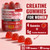 Creatine Gummies for Women, 5g Creatine Monohydrate, 120 Count | Creatine for Women with 5g per Serving, Raspberry Taste, Vegan-Friendly Chewables for Daily Workout Routines