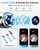 KAUGIC Ear Wax Removal Kit with Camera – Ear Cleaner Tool for Safe & Effective Ear Care – Includes Ear Camera for Visual Inspection & Gentle Ear Irrigation System – Complete Ear Cleaning Solution