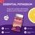 2 Pack Potassium Supplement Gummies 1000mg, Potassium Gummies for Adults, Support Leg Cramps & Muscle Health - Vegan,120 Count