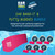 Earvolution Ear Band-It Ultra Swimming Headband & Floating Putty Buddies Silicone Ear Plugs Bundle, Doctor-Invented Waterproof System for Ear Tubes & Swimmer's Ear Prevention - Blue - Large