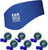 Earvolution Ear Band-It Ultra Swimming Headband & Floating Putty Buddies Silicone Ear Plugs Bundle, Doctor-Invented Waterproof System for Ear Tubes & Swimmer's Ear Prevention - Blue - Large
