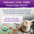 Vital Planet - Vital Fiber Powder, Soluble and Insoluble Fiber Supplement with Flax, Pea and Hemp, Organic Daily Dietary Supplement Supports Gut Digestive Regularity 7.76 oz