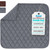 Sures Waterproof Chair Pads for Incontinence (22" x 21") - Washable, Waterproof Seat Protector - Chair Protector Seat Cover - Absorbent Pad for Bed, Seat, Car, Wheelchair & Recliner (Gray, 1 Pack)