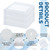 Timgle 100 Pcs 4" x 4" Split Gauze Pads 6 Ply Split Drain Sponge Gauze Non Woven Slit Bandage Sponges with Tape for Wound Care Tubes Drains Supplies