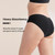 KNIX Super Leakproof Bikini - Period Underwear for Women - Machine Washable, Reusable - Black, X-Small (1 Pack)