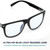 2SeeLife Oversized Blue Light TR-90 Reading Glasses for Men – Medium Fit, Sturdy Frame, Spring Hinges, Premium Readers, Black, +0.50