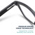 2SeeLife Oversized Blue Light TR-90 Reading Glasses for Men – Medium Fit, Sturdy Frame, Spring Hinges, Premium Readers, Black, +0.50