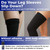 Mojo - Compression Socks Footless for Women and Men 20-30mmHg - Leg Compression Support Sleeve for Post Surgery Recovery, Swelling, Lymphedema - Black/Red, Small - A609