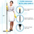 Squeegee Broom for Floor, 18'' Heavy Duty Rubber Wiper with 60'' Long Handle for Bathroom Tile, Garage Concrete, Deck, Shower Glass, Window Cleaning