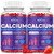 Calcium Potassium Magnesium Gummies for Kids & Adults, with Hydrolyzed Collagen, Zinc, Phosphorus, Multivitamin for Sleep, Bone Strength, Density Support, Sugar Free, Strawberry Flavor,120ct