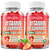GrnLife 2 Pack Vitamin B2 Gummies, Riboflavin 400mg with Magnesium for Kids & Adults, Migraine Relief & Energy Support, Strawberry Flavor, 120 Count