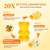 5 Month Supply Turmeric and Ginger Gummies with Black Pepper, Fermented Turmeric for Joint Comfort & Mobility, Sugar-Free with Vitamin D3 + K2, Natural Peach Flavor – 150 Gummies