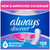 Always Discreet Adult Incontinence Pads for Women, Drier, 4 Drop Regular Length, Moderate Absorbency, Pads for Bladder Control Management, Bladder Leaks, & Postpartum Pads, 198ct