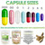 XPRS Nutra Vegan Size 1 Separated Capsules - 1000 Count Clear Premium Empty Capsules Separated in Bags - Pills 1 for DIY Supplement Filling
