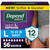Depend Night Defense Adult Diapers, Incontinence Underwear for Men, Disposable, Overnight, Large, Grey, 56 Count (4 Packs of 14), Packaging May Vary