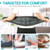 Comfytemp Cordless Heating Pad with Massager for Back, Portable Lower Back Massager FSA Eligible HSA Rechargeable Wireless Electric, Birthday Gifts for Women Men Mom Dad Seniors 3 Heat 30Auto-Off Grey