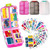 2026 New Extra Large Pill Box with Medicine Labels Travel Essentials Daily Med Container Mini Medication Organizer Storage Organizer Case 7 Day Pill Organizer(Pink+White+Grey)