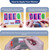 2026 New Extra Large Pill Box with Medicine Labels Travel Essentials Daily Med Container Mini Medication Organizer Storage Organizer Case 7 Day Pill Organizer(Pink+White+Grey)