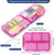 2026 New Extra Large Pill Box with Medicine Labels Travel Essentials Daily Med Container Mini Medication Organizer Storage Organizer Case 7 Day Pill Organizer(Pink+White+Grey)