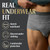 Depend Real Fit Adult Diapers, Incontinence Underwear for Men, Disposable, Maximum Absorbency, Large/Extra Large, Black, 52 Count (2 packs of 26), Packaging May Vary