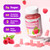 Potassium Gummies for Adults with 1200mg Potassium Chloride - Supports Muscle Health & Leg Cramps, Raspberry Flavor, 120 Count