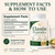 Elastin Peptides Skin Tightening Formula, 120 Capsules Elastin Supplements