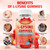 2 Pack L-Lysine 1000mg Gummies, Chewable Lysine Supplement for Adults & Kids, Essential Amino Acid Supplement for Immune Support, Collagen Formation Support, Strawberry, 120 Count