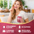 Iron Gummies for Women, Triple Iron Supplement with Multivitamin Iron Gummies with Vitamin C, A, B, Folate, Copper, Zinc for Energy & Blood Support, Immune Health, Vegan, Strawberry Flavor, 120 Counts